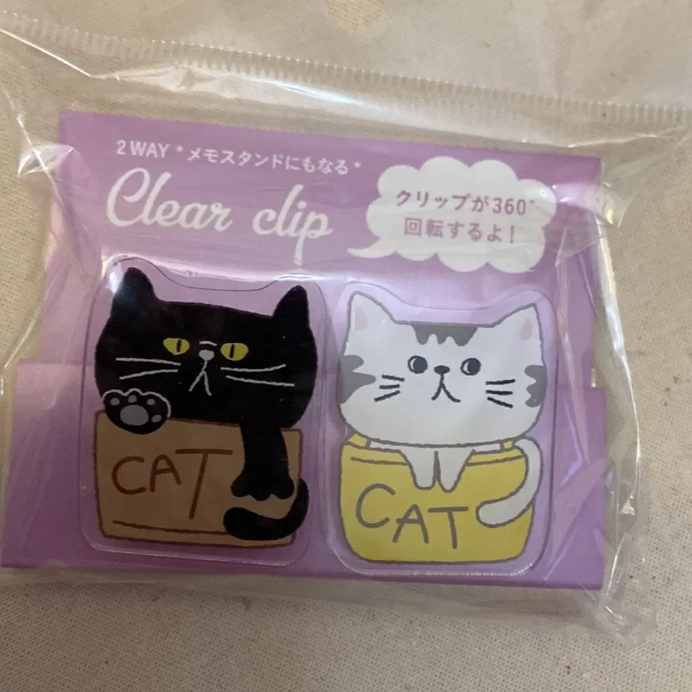 Bundle tote clips mask tape and washi all NWT from Japan cat motives